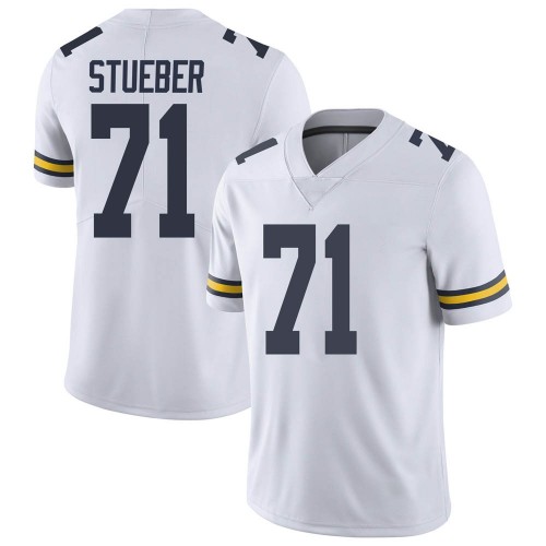 Andrew Stueber Michigan Wolverines Men's NCAA #71 White Limited Brand Jordan College Stitched Football Jersey TQM2654MG